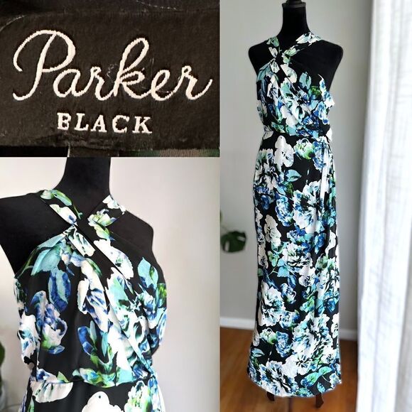 Anthropologie Parker Selena 100% Silk Maxi Dress Size 4 - Picture 1 of 14